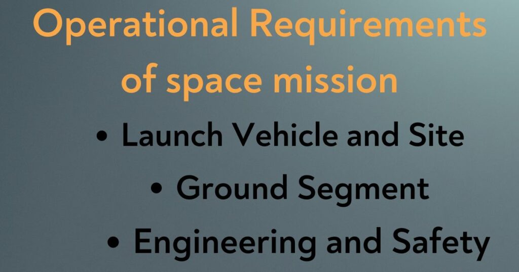 Space mission requirements